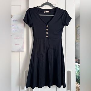 Black skater dress